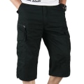 Miniatyrbild 4 av 8: Herr Sommar Enkla Fritids Multi-Pocket Cargo Shorts Black 2XL