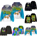 Miniatyrbild 2 av 3: Pojke Flicka 3d Hoodie Höst Vinter Mina Sjungande Monster Tröja C 140cm