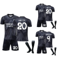 Miniatyrbild 3 av 3: Jersey Set för barn Vini JR #20 Benzema # 9 Fotbollströjor #20 12-13Y