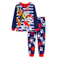 Miniatyrbild 2 av 3: Barn Pojkar Söta Tecknade Figurer Pyjamas Set Långärmade Toppar Shorts Sovkläder Nattkläder Loungewear Outfits #4 100cm