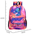 Miniatyrbild 7 av 7: Pojkar Flickor Lilo & Stitch Ryggsäck Skolväska C