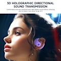 Miniatyrbild 4 av 8: Trådlösa Bluetooth Open-Ear-hörlurar Ergonomisk design Öronkrokar Stereo-öronsnäckor Purple