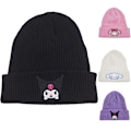 Miniatyrbild 3 av 4: Sanrio Cartoon Barnhattar för Barn i Stickad Ull Anime Cinnamoroll Kuromi My Melody Vintervarm Vuxenmössa Broderat Mönster C