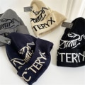 Miniatyrbild 4 av 4: Män Kvinnor Vintermössa Skalle Mössa Arcteryx Unisex Vik Upp Kantlös Mössa Khaki