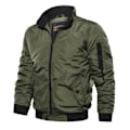 Pikkukuva 1 / 2: Miesten ulkoiluvaatteet tuulitakki slim fit takit vapaa-ajan pystykaulus täysvetoketju yksiväriset takit Green 2XL