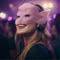 Miniatyrbild 2 av 5: 3D-tryckt Melanie Martinez Portals Mask Vuxen Halloween Maskeraddräkt Halloween Mask Pink