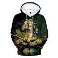 Miniatyrbild 1 av 3: Pojke Flicka 3d Hoodie Mode Höst Vinter Demon Slayer Sweatshirt C 130cm