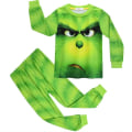 Miniatyrbild 1 av 4: 2-delat set 2 småbarnspojkar jul Grinch pyjamas nattkläder B 120cm
