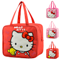 Miniatyrbild 5 av 6: Katie Cat Lunch Bag Vuxna Tonåringar Isolerad Arbets- och Skolväska Rose red polka dots