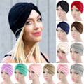 Miniatyrbilde 1 av 2: Trendy hodeplagg dame beanie vinterlue krysslue red