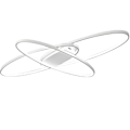 Miniatyrbilde 2 av 5: [3 dagers forsendelse] LED stuelampe taklampe - dimbar med fjernkontroll - moderne oval design - spisestuelampe takbelysning White