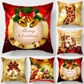 Miniatyrbild 2 av 2: 4 st/set Grinch Jul Kuddfodral Grinch ornament, Kuddfodral i linne, Soffdekor A