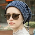Pikkukuva 2 / 5: Talvi Syksy Unisex Villapaita Pipo Villa Neulottu Unisex Hattu navy