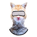 Pikkukuva 1 / 2: 3D-korvat eläinnaamio musiikkifestivaaleille, raveihin, Halloweeniin, juhliin ja ulkoiluun White Meow