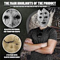 Miniatyrbillede 7 af 7: Voksne Sort Myth Wukong Maske Taoist Mi Cosplay Halloween Maskerade Horror Skræmmende Maske