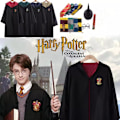 Miniatyrbild 3 av 5: Harry Potter Gryffindor Ravenclaw Slytherin Kappa Slips Kostym Trollstav Halsduk Yellow S