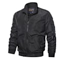 Pikkukuva 1 / 2: Miesten ulkoiluvaatteet tuulitakki slim fit takit vapaa-ajan pystykaulus täysvetoketju yksiväriset takit Black 4XL