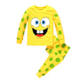 Miniatyrbillede 1 af 2: 4-8 År Børn Drenge Piger' Søde Svampebob Langærmet Top og Bukser Pyjamassæt Børn Nattøj Outfit 110cm