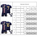 Miniatyrbild 3 av 3: Barnfotbollströja Messi nr 30 Neymar jr nr 10 Jersey Fotboll Fotboll Sportkläder #10 12-13Y