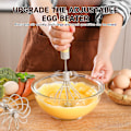 Miniatyrbild 5 av 5: Halvautomatisk äggvisp Hand Push Mixer Stirrer Rotary Blender Rostfritt Stål
