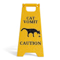 Miniatyrbild 1 av 5: Kattkräks Skylt, Hundkräks Skylt, Katt R, Varningsskylt \"Kattkräks Skylt\", Söt Nyhet Katt/Hund Kräks Skylt För Husdjur Cat