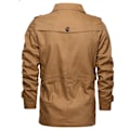 Miniatyrbild 4 av 4: Vårför höst Trenchcoat Herrjackor Casual Ytterkläder Vindjacka Slank Krage Kavajer Black 4XL