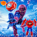 Pikkukuva 1 / 3: Lasten ranneke sarjakuva supersankari Transformer kellot hauskat lelut Spider-Man