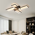 Miniatyrbilde 3 av 10: [3-dagers forsendelse] LED taklamper - Trinnløs dimbar taklampe - 4 rektangler, 90*65cm Black