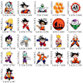 Miniatyrbilde 2 av 2: 21 stk./sett Dragon Ball Patch Stryke Patch Stryke Bilde Applikasjon Stryk på 21PCS
