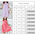 Miniatyrbild 5 av 5: Barnflickor Blommig Ärmlös Tunika Klänning Sommar Semester Lös Tank Sundress Pink 140cm