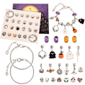 Miniatyrbillede 1 af 5: Julekalender Charm Armbånd Smykker Nedtælling Blind Box Legetøj Halloween Gave