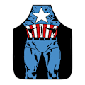 Miniatyrbild 2 av 2: Kök Förkläde Wonder Woman Hulk Kock tryckt Justerbar Haklapp Captain America