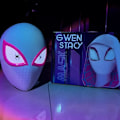 Miniatyrbillede 1 af 5: Halloween Maske Farontor Into the Spider-Verse Gwen Stacy Maske Legetøj Rekvisitter