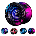 Miniatyrbild 3 av 5: Metallspelversion YOYO-boll i aluminiumlegering Leksak för pojkar Black Pink Blue