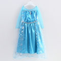 Miniatyrbild 7 av 7: Frozen Princess Cape Cloak Klänning Kostym för Flicka Style - 2 100