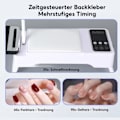 Miniatyrbillede 7 af 10: [3-dages forsendelse] Gel LED neglelampe - 3 timer tørretumbler - LCD-display - Hurtigtørrende neglekunstlampe - 72 W foldbar handske pude neglelampe, med 24 LED-lampeperler