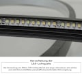 Miniatyrbilde 5 av 5: [3 dagers forsendelse] LED stuelampe taklampe - dimbar med fjernkontroll - moderne oval design - spisestuelampe takbelysning Black