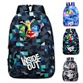 Miniatyrbild 4 av 5: Inside Out Student Skolryggsäck Stor Kapacitet Full Print Ryggsäck Påskgåva C