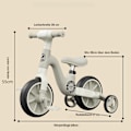 Miniatyrbilde 8 av 10: [3-dagers forsendelse] Barnesykkelsparkesykkel for 3-7 år, 4-hjuls sparkesykkel leketøy, uten pedal, skyvebil, for gutter og jenter, lastebærende opp til 45 kg