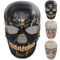 Miniatyrbild 2 av 9: Skelett Skrämmande Mask för Halloween Fest Cosplay Maskeraddräkt B