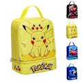 Pikkukuva 2 / 3: Lasten lounasrasian laukku, kaksikerroksinen eristyslaukku opiskelijalle Pikachu