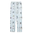 Pikkukuva 1 / 5: Naisten tyttöjen mukavat pyjamat sarjakuva kokopainatus flanelli joulu anime uni pyjamahousut Blue Wwhite Stripes M