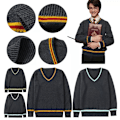 Miniatyrbild 5 av 8: Harry Potter Vuxen Tröja Gryffindor Ravenclaw Slytherin Hufflepuff Toppar D 3XL