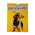 Miniatyrbild 1 av 3: 2025 Cheeky Dachshund-kalender Rolig Djur Husdjur Hundar Vägghängande Planerare 12 Månadskalender Hem Kontorsdekorationer Present