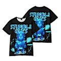 Miniatyrbild 1 av 5: Barn Flickor Pojkar StumbleGuys Grafisk Tryckt T-shirt Sommar Casual Tee Top B 140cm