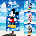 Miniatyrbild 2 av 4: Mickey Mouse Minnie Stor Mikrofiber Strandhandduk Lätt Snabbtorkande Simhanddukar C 75*150CM