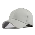 Miniatyrbillede 2 af 3: Unisex Vandtæt Læder Baseball Caps Trucker Snapback Casual Hat Justerbar· grey