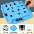 Pikkukuva 1 / 5: Magneettinen taistelushakki opettavainen tammi peli kannettava lauta juhlatarvikkeet shakkisetti kotiin 32PCS