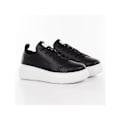 Miniatyrbillede 2 af 4: Sneakerplatform i læder til kvinder - ARMANI EXCHANGE - Sort - Snørebånd - Plateau Nero 39
