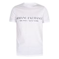 Pikkukuva 5 / 5: T-paita Miehet - ARMANI EXCHANGE - Valkoinen - Rintalogolla - Pyöreä kaula-aukko - Lyhyet hihat Vit XL
